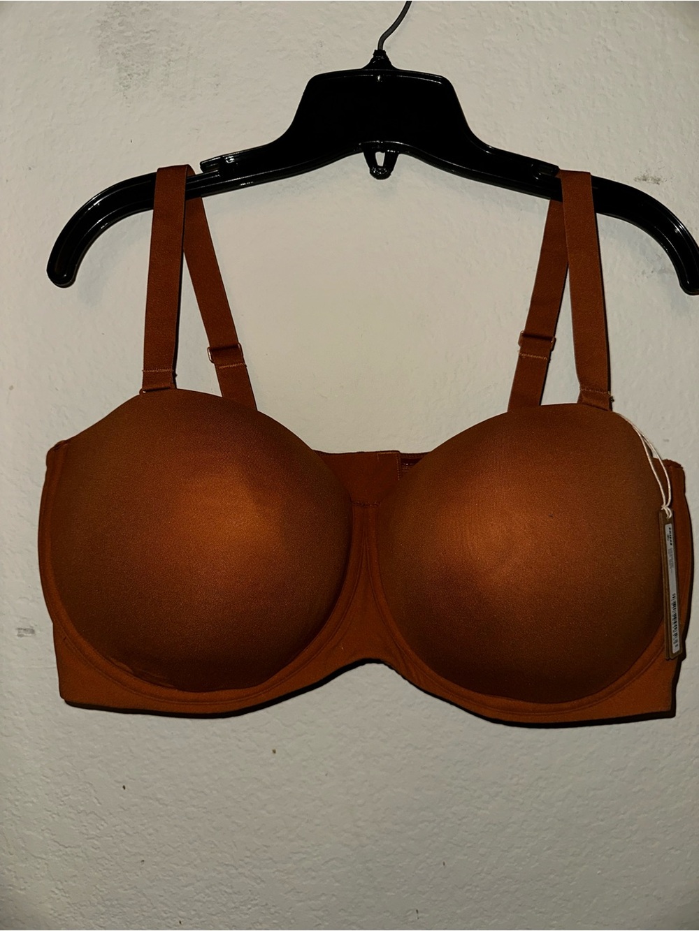 Skims fits everybody strapless bra color bronze size 46DD